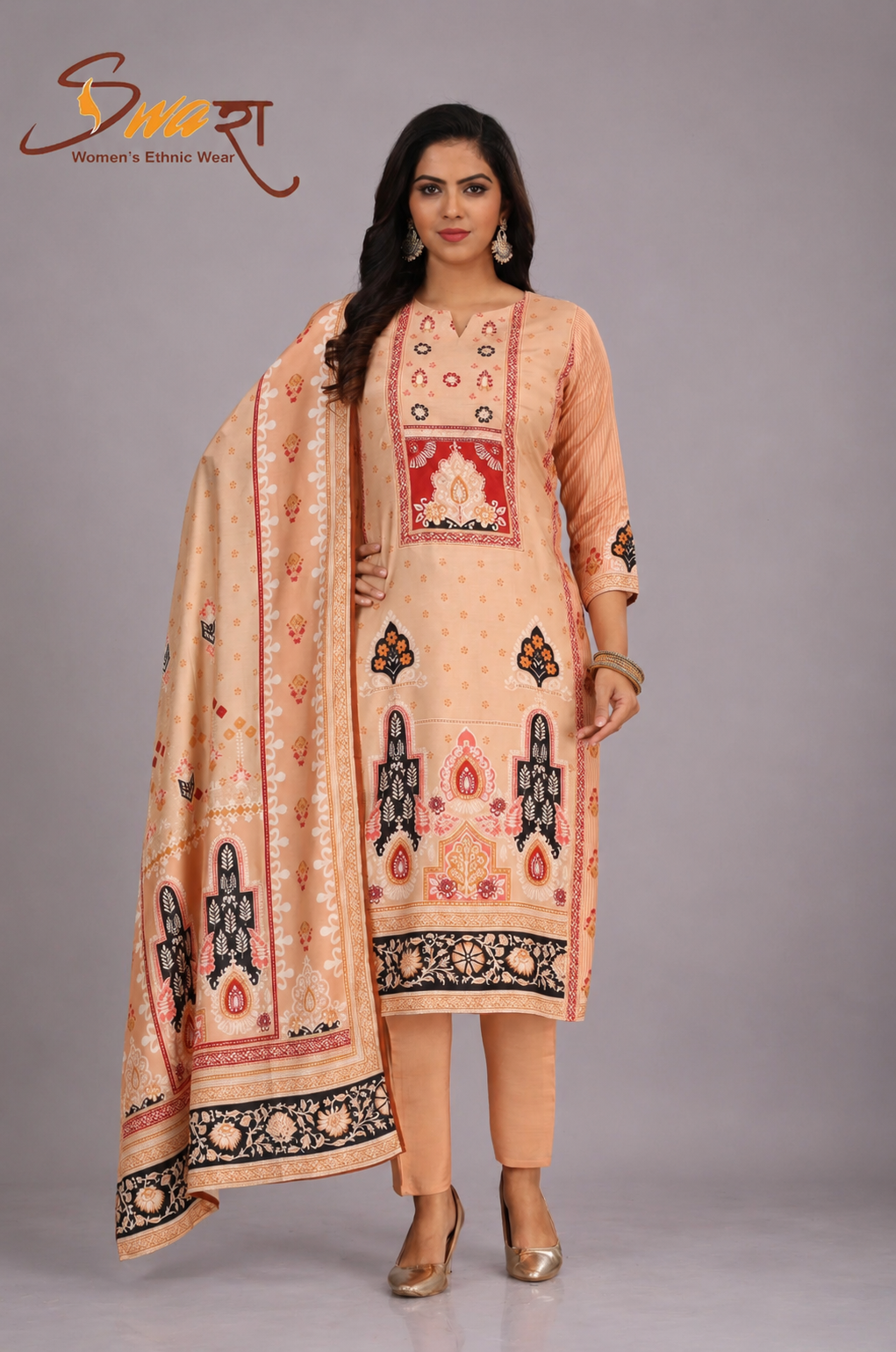 Wafa Embroidered Linen Set